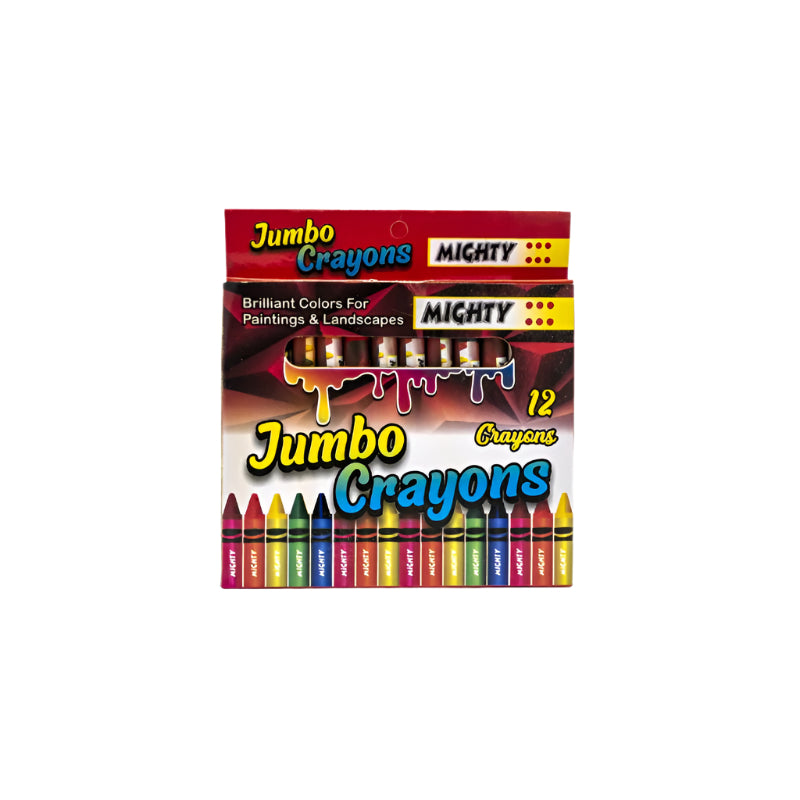 Mighty Color Mighty Jumbo Crayons - 12 Vibrant Colors – Mighty Stationery