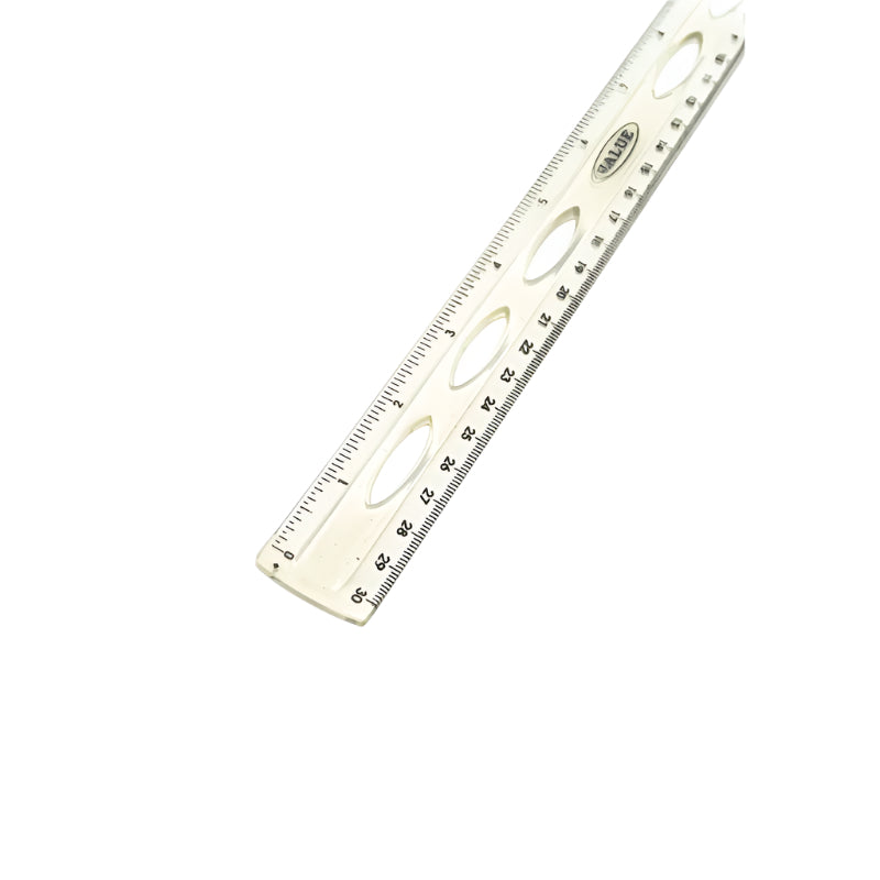 Transparent Ruler Case Value 12-Inch Transparent White Ruler – Box of 12 – Mighty Stationery